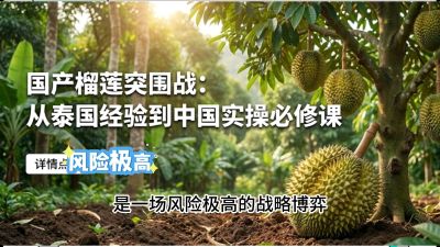 第一节：榴莲突围战：选址决策指南，告别赌运气，用硬指标圈定&ldquo;优生，课程：《国产榴莲突围战：从泰国经验到中国实操的8堂必修课（高阶实战版）》