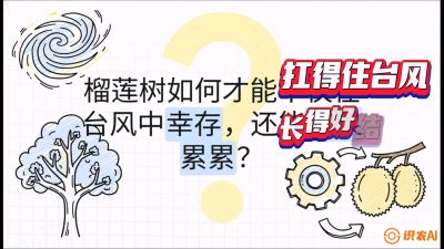 第四节：中国榴莲突围战：为生存重塑权型，抗台风矮化栽培与力学牵引，课程：《国产榴莲突围战：从泰国经验到中国实操的8堂必修课（高阶实战版）》