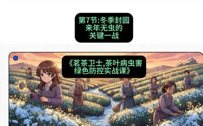 第07节：冬季封园&mdash;&mdash;来年无虫的关键一战，课程：《茗茶卫士&mdash;&mdash;茶叶病虫害绿色防控实战课》#识农AI