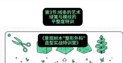 第03节：线条的艺术&mdash;&mdash;绿篱与模纹的平整度特训，课程：《景观树木&ldquo;整形外科&rdquo;造型实战特训营》#识农AI